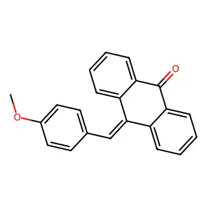 10-(4-Methoxybenzylidene)-9-anthrone structure