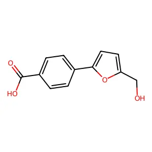 4-(5-Hydroxymethyl-furan-2-yl)-benzoic acid structure
