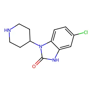 5-Chloro-1,3-dihydro-1-(4-piperidinyl)-2H-benzimidazol-2-one structure