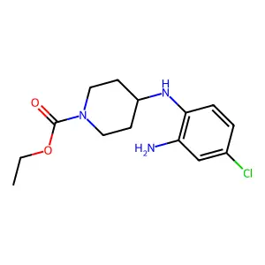 Ethyl 4-[(2-amino-4-chlorophenyl)amino]piperidine-1-carboxylate structure