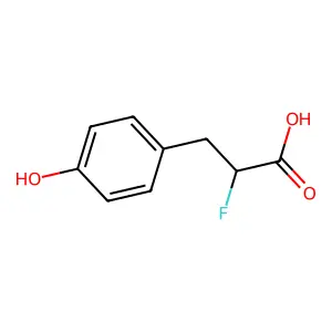 2-Fluoro-3-(4-hydroxyphenyl)propanoic acid structure