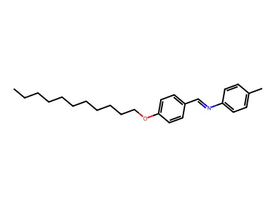 N-(4-methylphenyl)-1-(4-undecoxyphenyl)methanimine structure