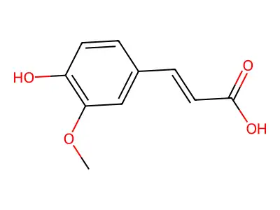 阿魏酸 structure