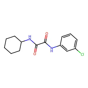 N'-(3-chlorophenyl)-N-cyclohexyloxamide structure