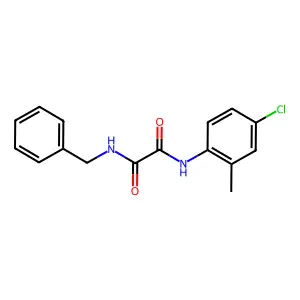 N-benzyl-N'-(4-chloro-2-methylphenyl)ethanediamide structure
