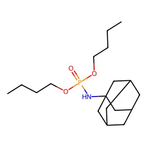 N-dibutoxyphosphoryladamantan-1-amine structure