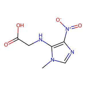 (1-Methyl-4-nitro-1H-imidazol-5-yl)glycine structure