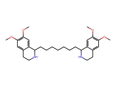 1'-Heptamethylene-bis-6,7-dimethoxy-1,2,3,4-tetrahydroisoquinoline structure