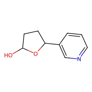 Tetrahydro-5-(3-pyridinyl)-2-furanol structure