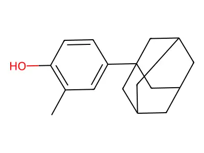 4-(1-Adamantyl)-2-methylphenol structure