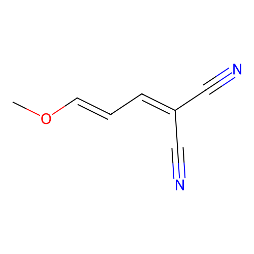 Propanedinitrile, (3-methoxy-2-propenylidene)- structure