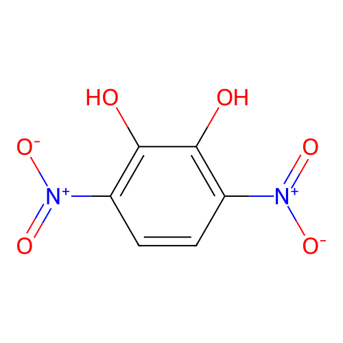 1,2-Benzenediol, 3,6-dinitro- structure