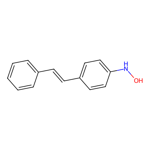 trans-N-Hydroxy-4-aminostilbene structure
