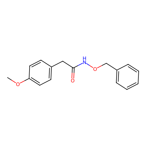 2-(4-methoxyphenyl)-N-phenylmethoxyacetamide structure
