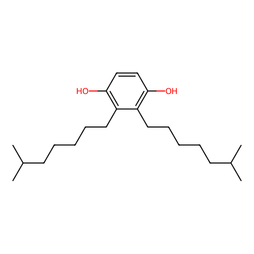Diisooctylhydroquinone structure