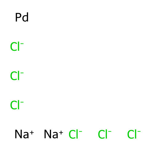 Disodium;palladium;hexachloride structure