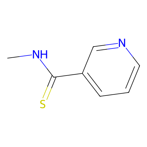 3-Pyridinecarbothioamide, N-methyl- structure