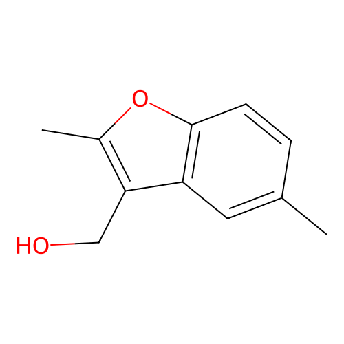 (2,5-Dimethyl-1-benzofuran-3-yl)methanol structure