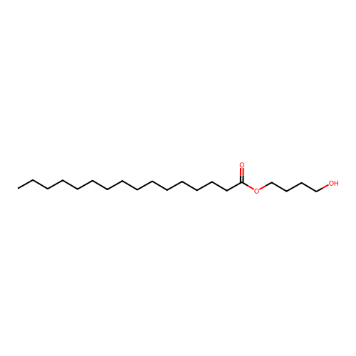 Hexadecanoic acid, 4-hydroxybutyl ester structure