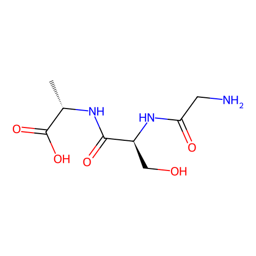 Glycyl-seryl-alanine structure