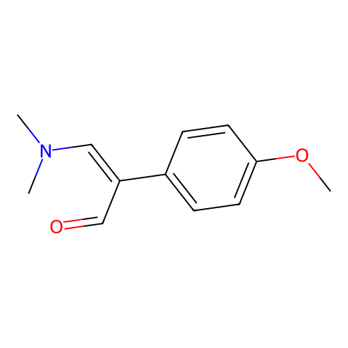 3-(Dimethylamino)-2-(4-methoxyphenyl)acrolein structure
