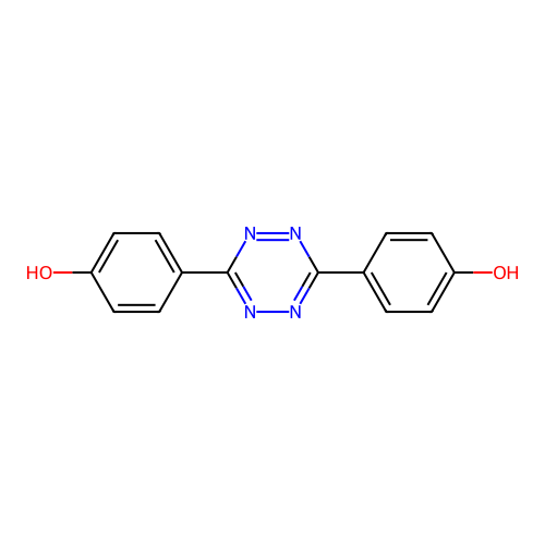 Phenol, 4,4'-(1,2,4,5-tetrazine-3,6-diyl)bis- structure