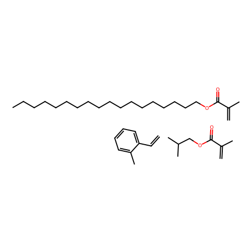 iso-Butyl methacrylate, vinyltoluene, stearyl methacrylate polymer structure