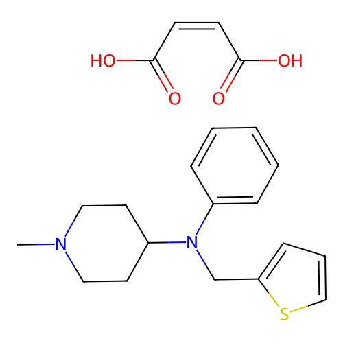 Thenalidine maleate structure