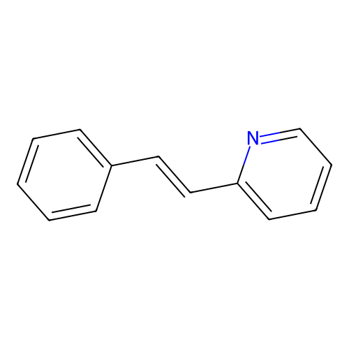 2-(2-Phenylvinyl)pyridine, trans- structure