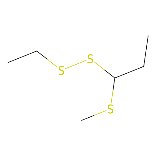 Ethyl 1-(methylthio)propyl disulfide structure