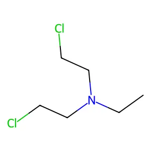 双(2-氯乙基)乙胺 structure