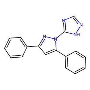 5-(3,5-diphenylpyrazol-1-yl)-1H-1,2,4-triazole structure
