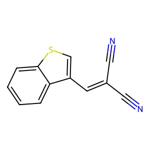 (1-Benzothiophen-3-ylmethylidene)propanedinitrile structure