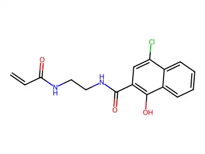 N-(N-(Acrylamido)ethyl)-4-chloro-1-hydroxy-2-naphthamide structure