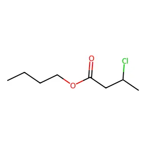Butyl 3-chlorobutanoate structure