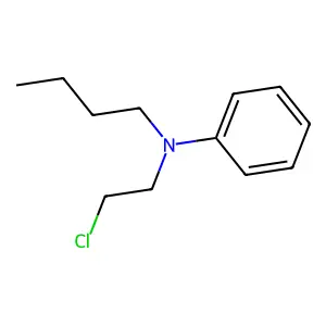 N-butyl-N-(2-chloroethyl)aniline structure