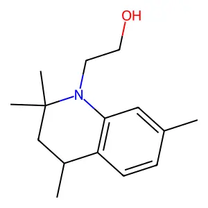 1(2H)-Quinolineethanol, 3,4-dihydro-2,2,4,7-tetramethyl- structure
