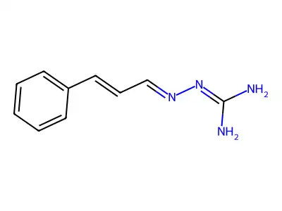 2-(Cinnamylideneamino)guanidine structure