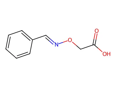 2-[[(Phenylmethylene)amino]oxy]acetic acid structure