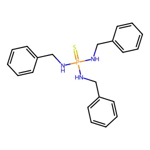 N,N',N'-三苄基硫代磷酸三酰胺 structure