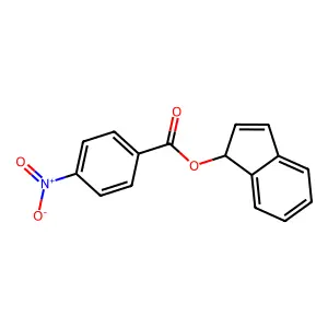 1H-inden-1-yl 4-nitrobenzoate structure