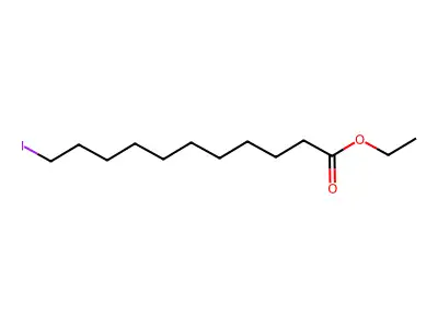 Ethyl-11-iodoundecanoate structure