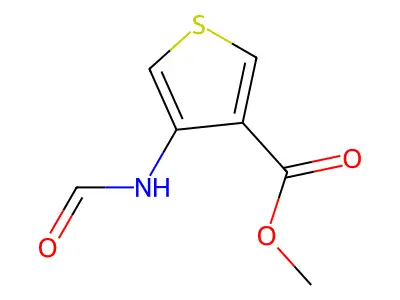 Methyl 4-formamidothiophene-3-carboxylate structure
