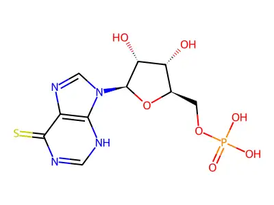 6-硫代肌苷酸 structure