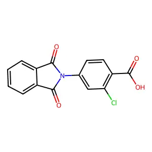 2-Chloro-4-(1,3-dioxoisoindol-2-yl)benzoic acid structure