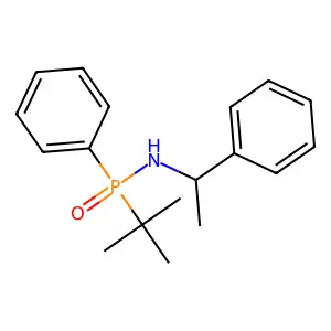 [(S)-tert-Butyl(phenyl)phosphoryl][(1S)-1-phenylethyl]amine structure