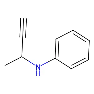 Benzenamine, N-(1-methyl-2-propynyl)- structure