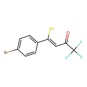 4-(4-Bromophenyl)-1,1,1-trifluoro-4-mercapto-3-buten-2-one structure