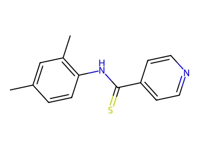 N-(2,4-dimethylphenyl)pyridine-4-carbothioamide structure