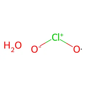 二氧化氯一水合物 structure